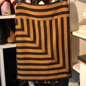 Stylish striped pencil skirt with lining. From my favorite store Anthropologie.